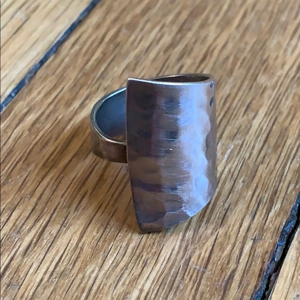 Hammered Silver Ring - image 3